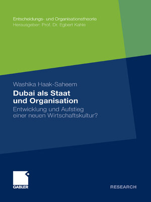 cover image of Dubai als Staat und Organisation